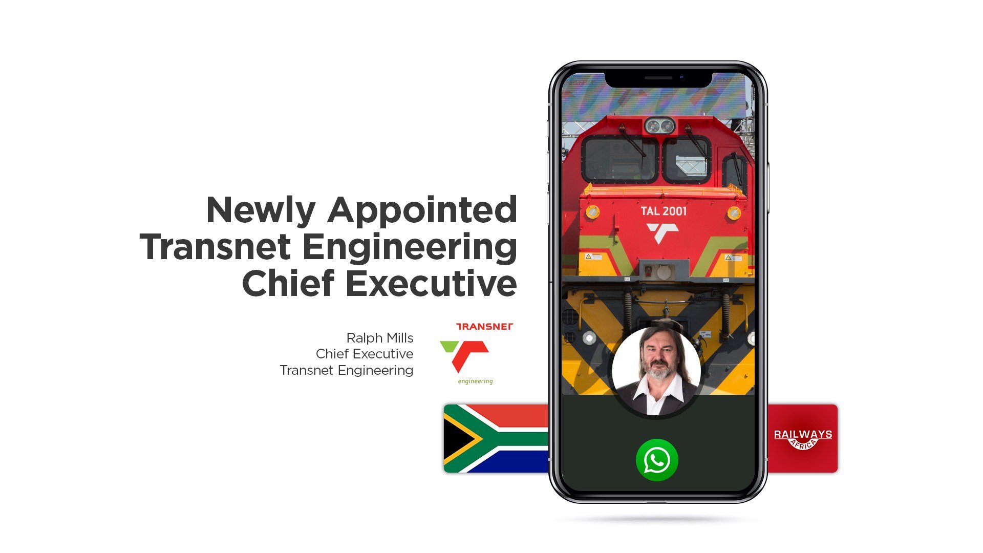 Ralph Mills, Newly Appointed Transnet Engineering CEO