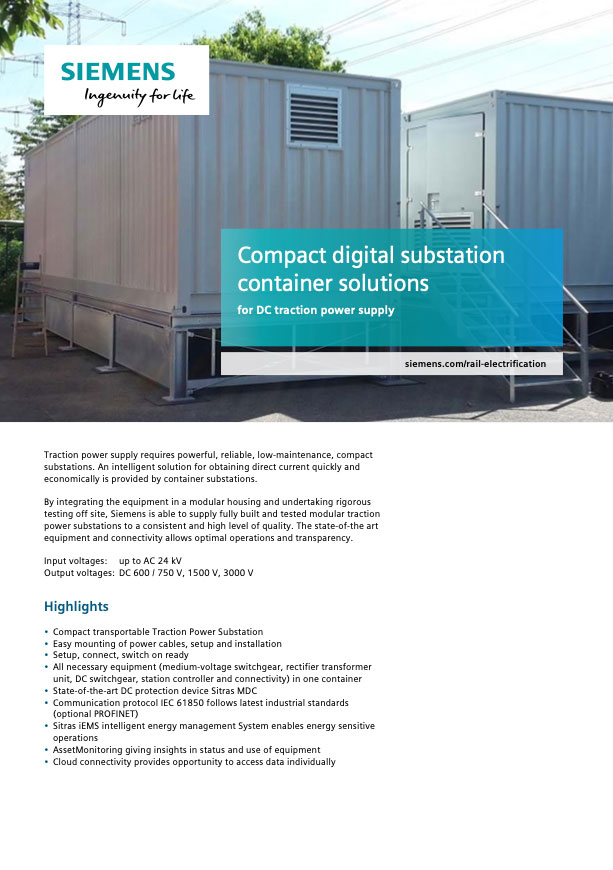 Compact digital substation container solutions